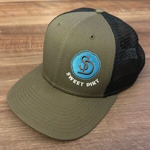 Sweet Dirt Snapback Trucker Hat Green & Black
